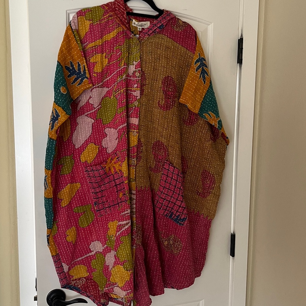 Kantha Bae Peacemaker Hoodie Romper One Size NWT
